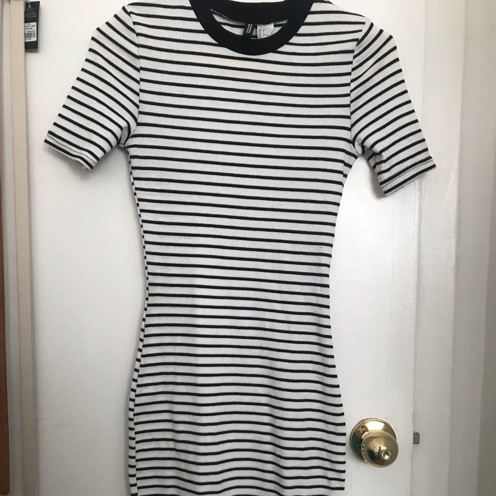 Stripes black & white dress